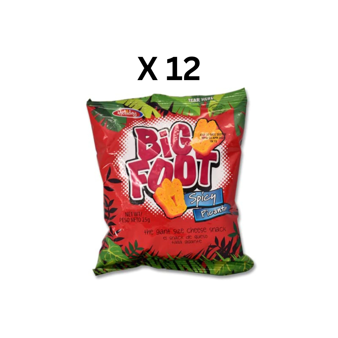 Holiday's Bigfoot Snack 0.5oz.- Original, Spicy or Assorted (Pack of 12)