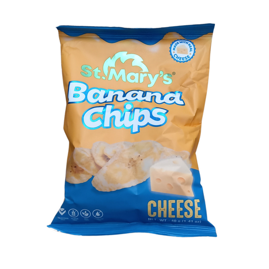 St. Mary's Banana Chips with cheese 40g (Pack of 12)