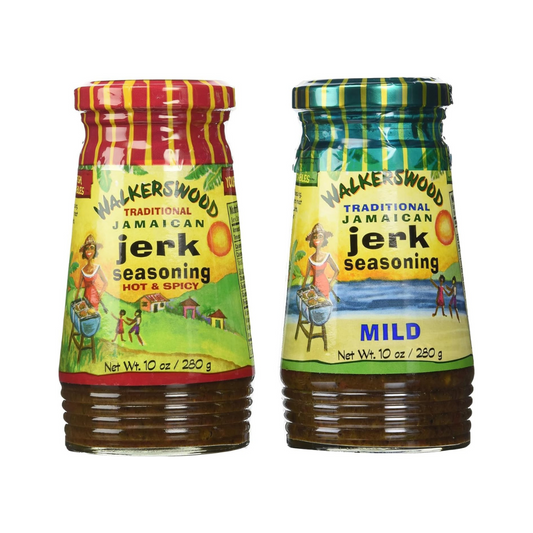 Walkerswood Traditional Jamaican Jerk Seasoning, Hot & Spicy and Mild